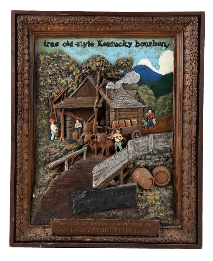 REPLICA PLAQUE OF THE EARLY TIMES DISTILLERY.