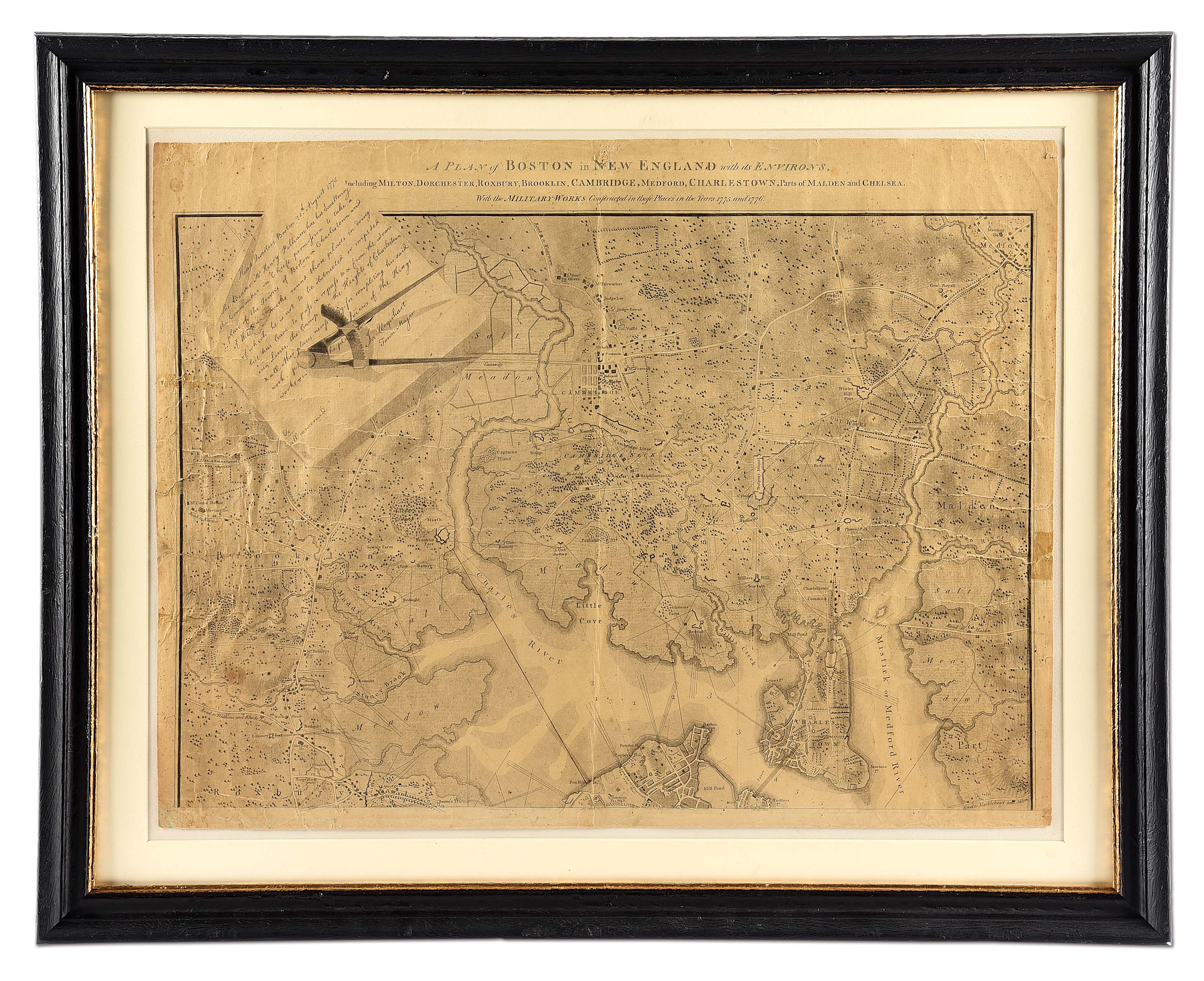 PELHAM’S 1777 MAP OF BOSTON.