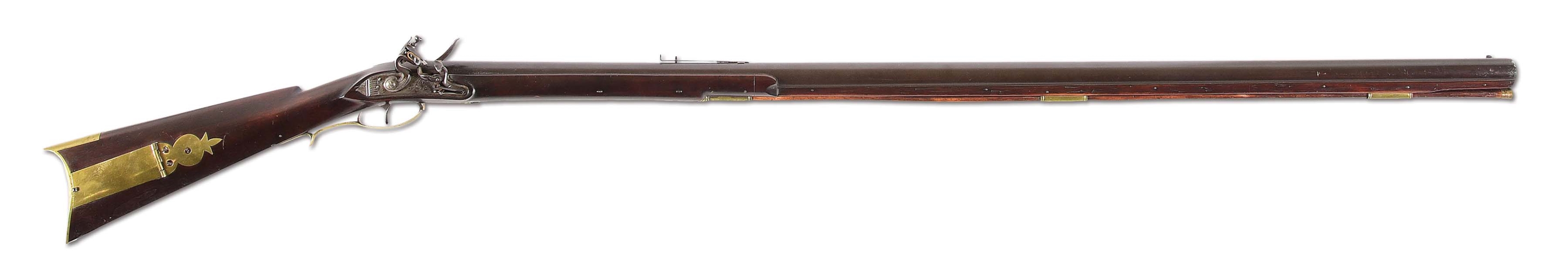 (A) NEW ENGLAND FLINTLOCK TARGET RIFLE BY PAYSON AND NURSE.
