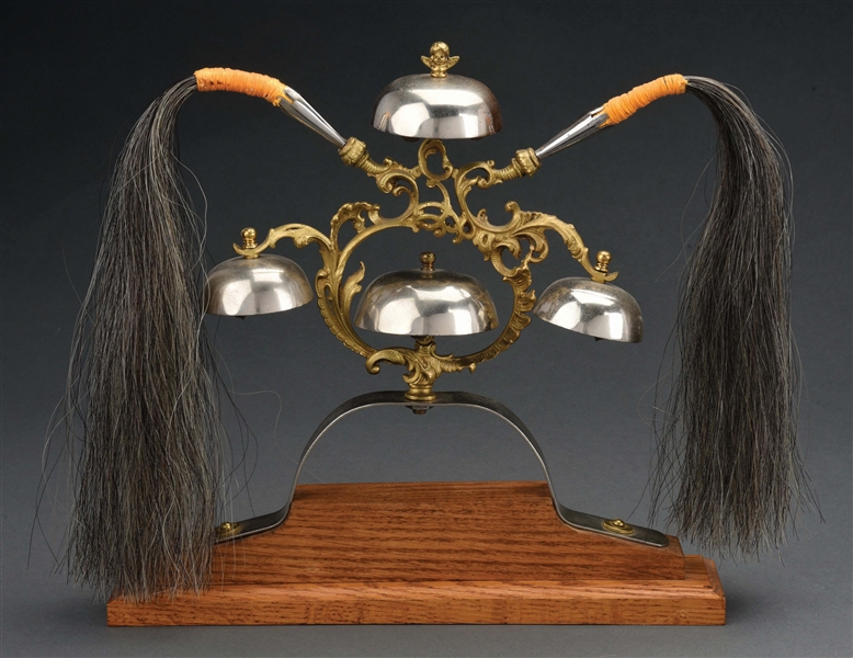 EARLY FOUR BELL SADDLE TOPPER.