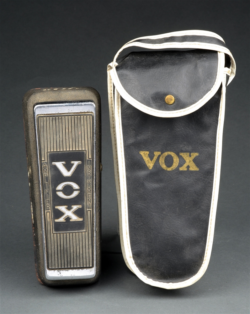 1968 VOX WAH-WAH PEDAL NO. V846 WITH VINYL CASE.