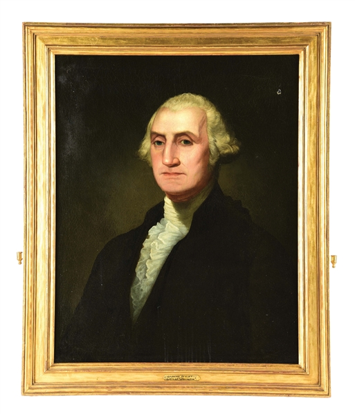 ATTRIBUTED TO GILBERT CHARLES STUART (AMERICAN, 1755 - 1828) "GEORGE WASHINGTON".