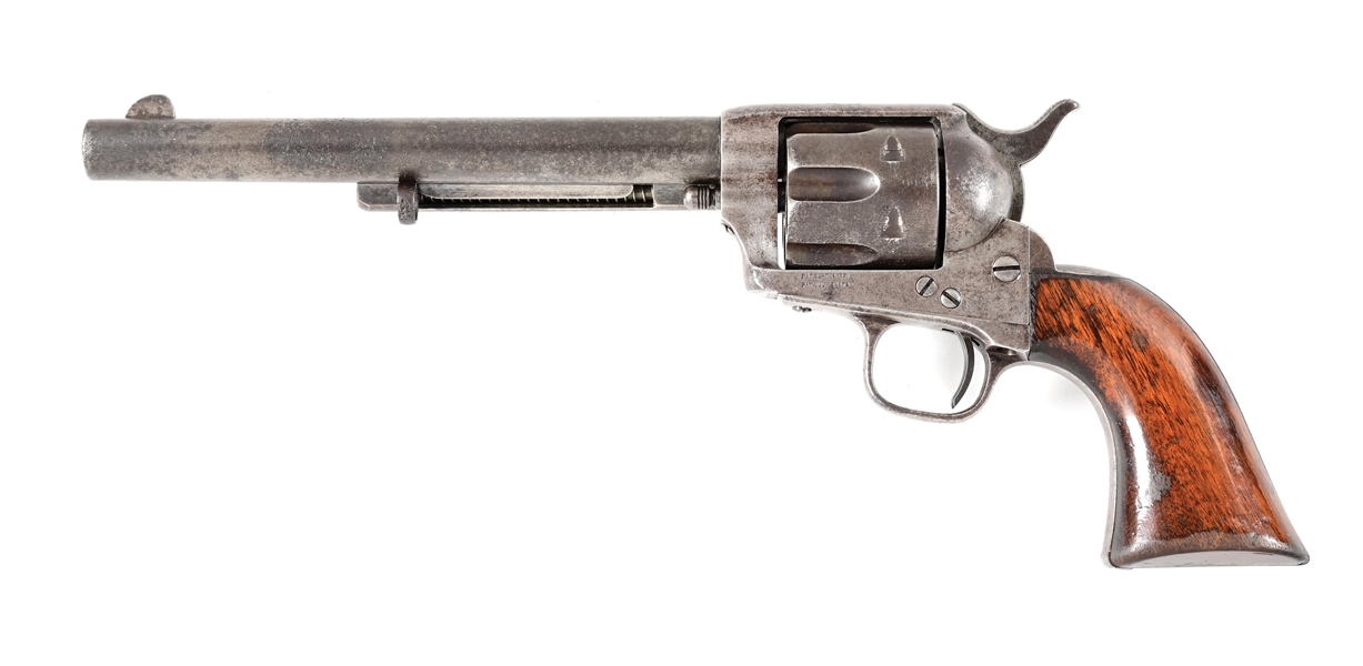(A) EARLY COLT CIVILIAN SINGLE ACTION ARMY REVOLVER WITH FACTORY LETTER.