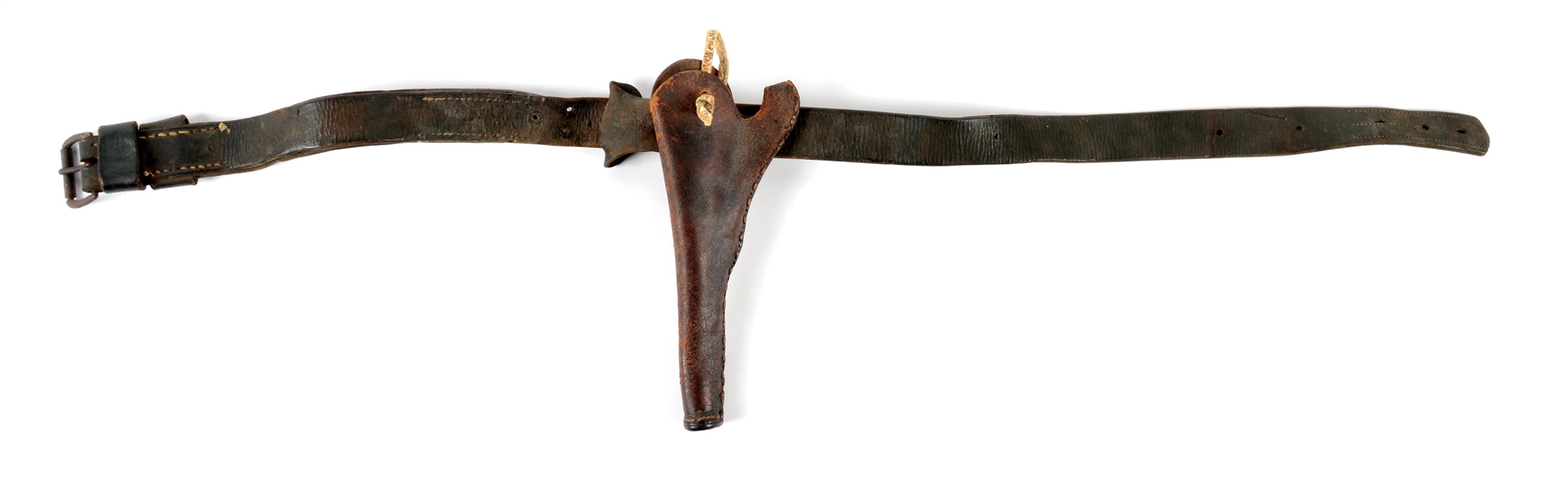 EARLY "SLIM JIM" STYLE HOLSTER AND BELT. 