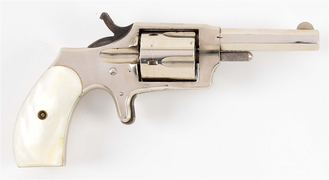 (C) MORLEY SPUR TRIGGER REVOLVER WITH PEARL GRIPS