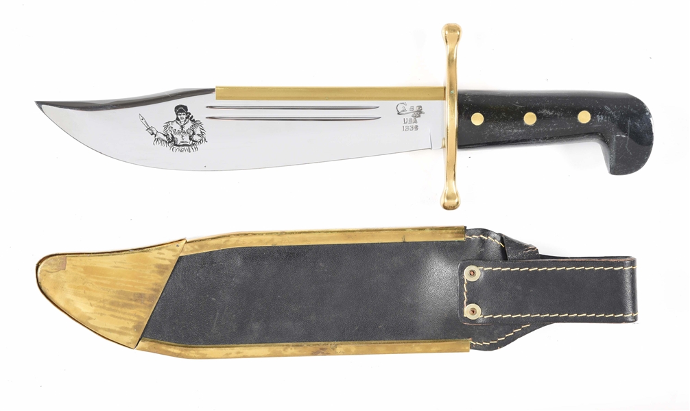 CASE BOWIE KNIFE WITH SHEATH.