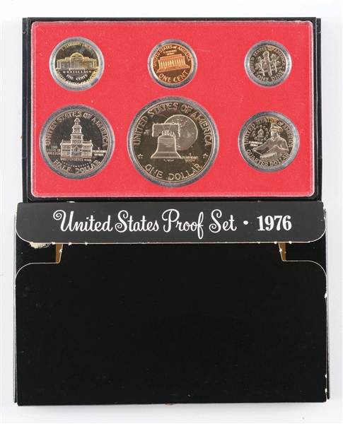 LARGE LOT OF OVER 115 PROOF MINT SETS AND SILVER PROOF SETS.