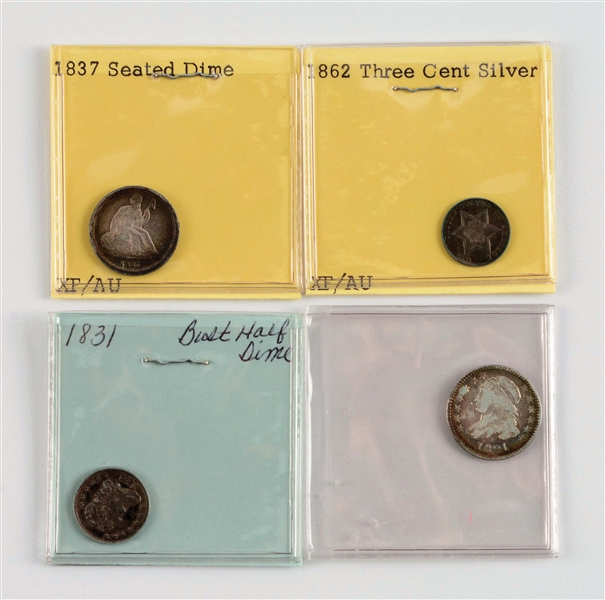 LOT OF 4: TYPE COINS.