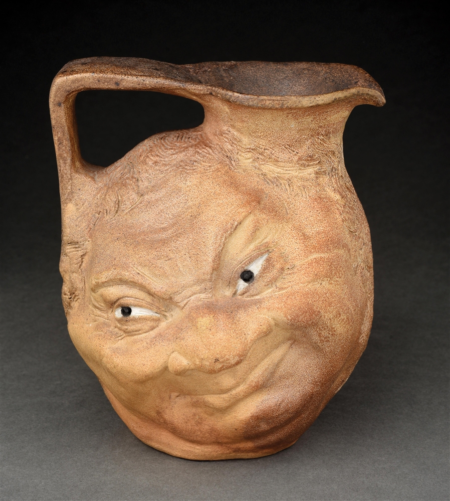 MARTIN BROTHERS STONEWARE DOUBLE FACE JUG.