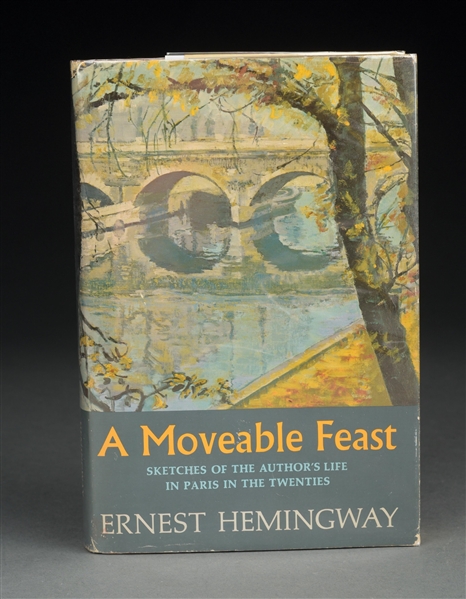 HEMINGWAY, ERNEST "A MOVEABLE FEAST" FIRST EDITION BOOK.