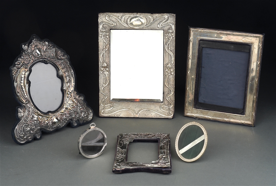 A GROUP OF STERLING PHOTO FRAMES. 
