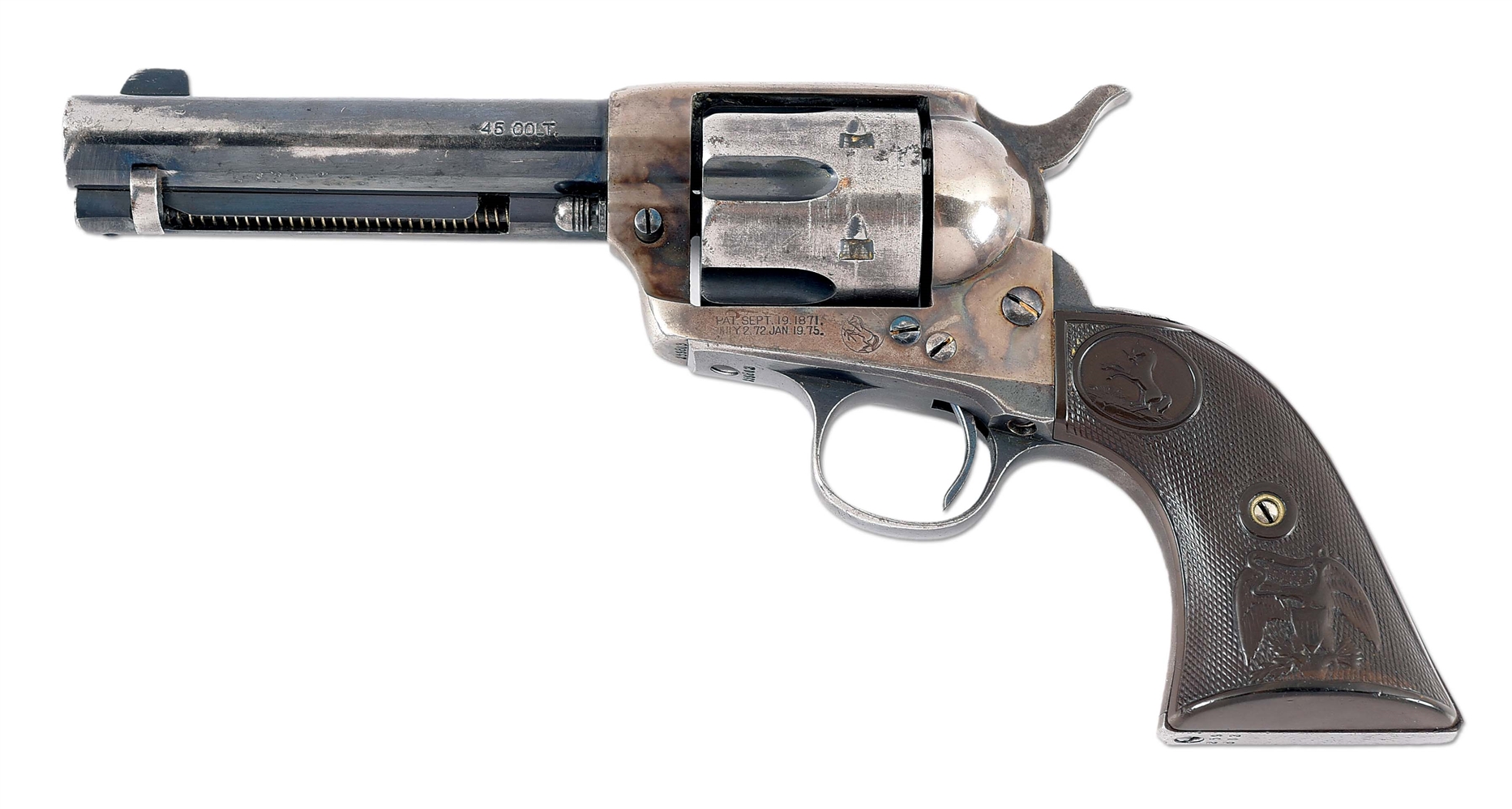 (C) WELLS FARGO MARKED COLT SINGLE ACTION ARMY REVOLVER.