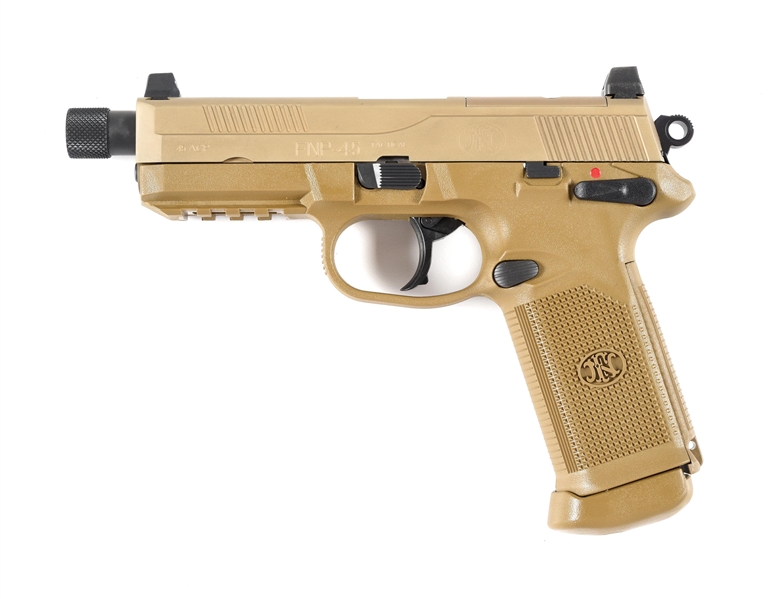 (M) FN FNP-45 TACTICAL SEMI-AUTOMATIC PISTOL WITH CASE.