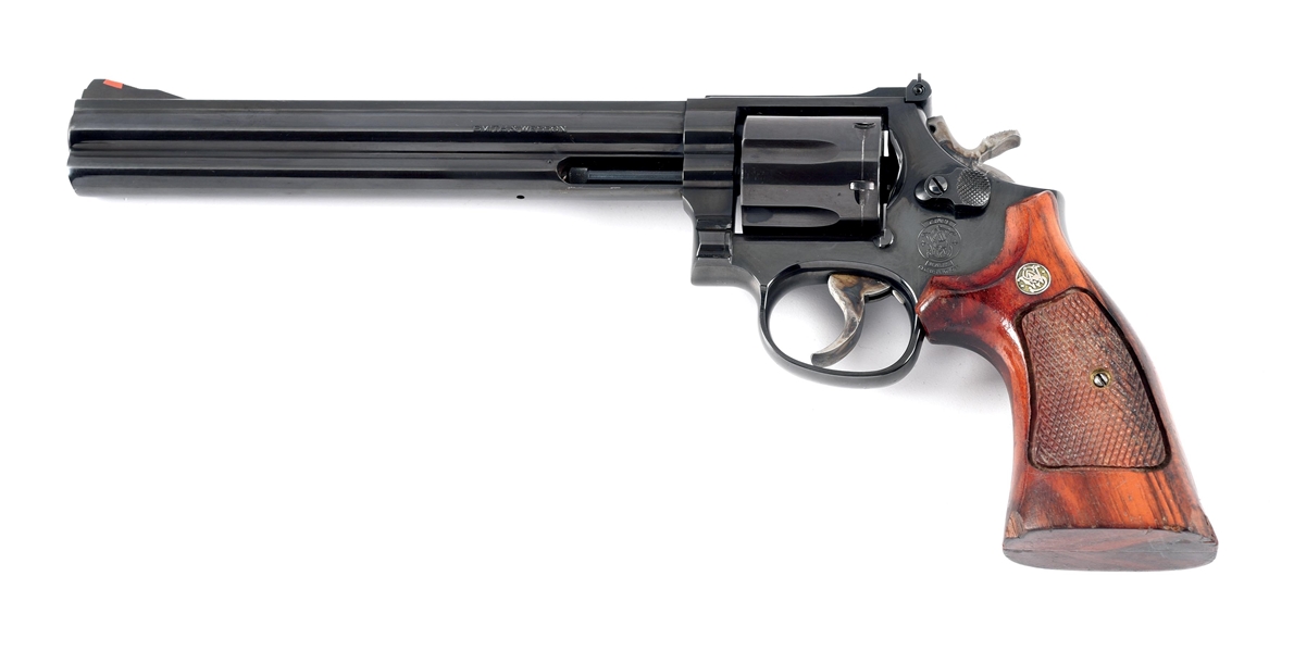(M) SMITH & WESSON 586-3 DISTINGUISHED COMBAT MAGNUM DOUBLE ACTION REVOLVER.