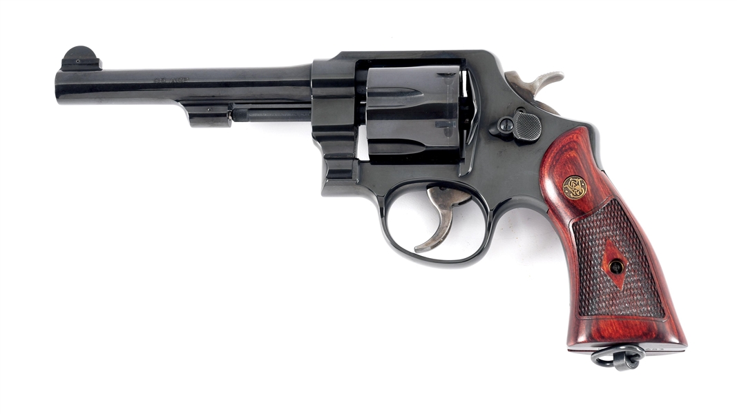 (M) SMITH & WESSON MODEL 22-4 REISSUE OF THE MODEL OF 1917 DOUBLE ACTION REVOLVER.