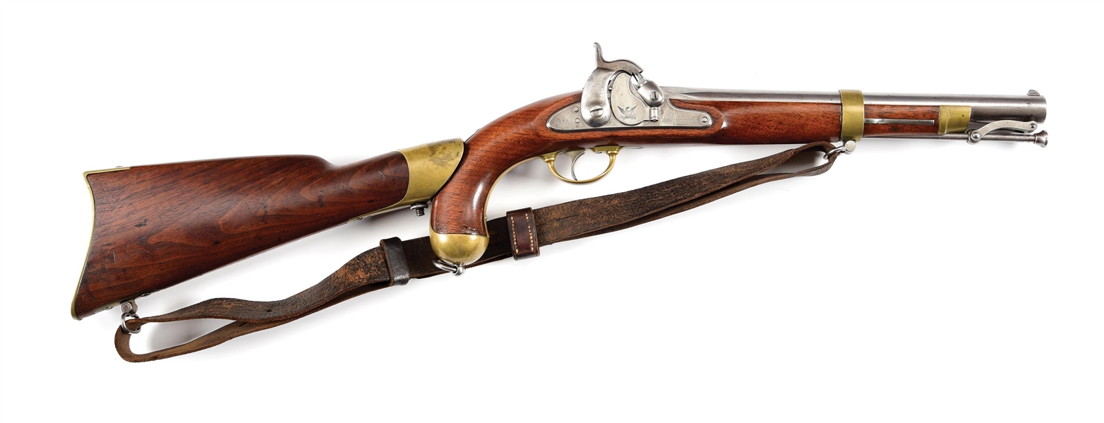 (A) US SPRINGFIELD M1855 PERCUSSION PISTOL CARBINE FROM THE GEORGE D. MOLLER COLLECTION.