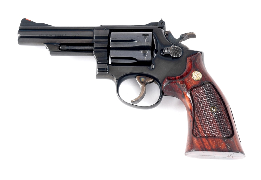 (C) SMITH & WESSON MODEL 19-2 DOUBLE ACTION REVOLVER.