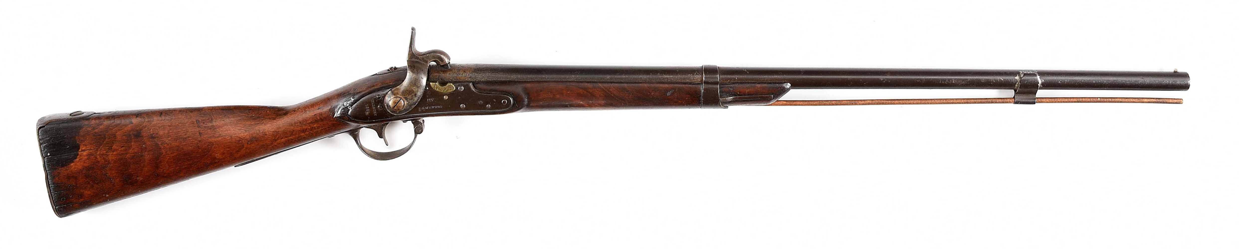 (A) US M1816 BY WATERS CONVERTED TO PERCUSSION SHOTGUN.