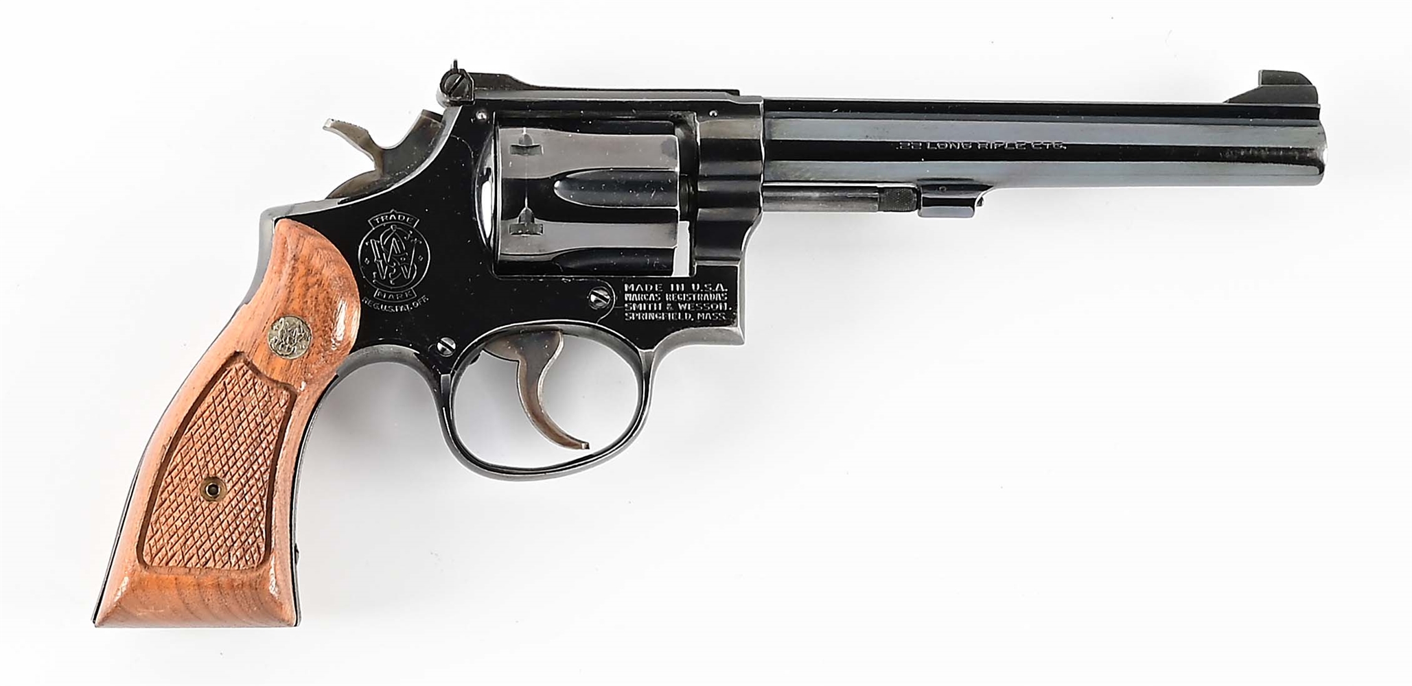 (M) SMITH & WESSON MODEL 17-3 K-22 DOUBLE ACTION REVOLVER.