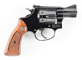 (C) SMITH & WESSON 34-1 DOUBLE ACTION REVOLVER.