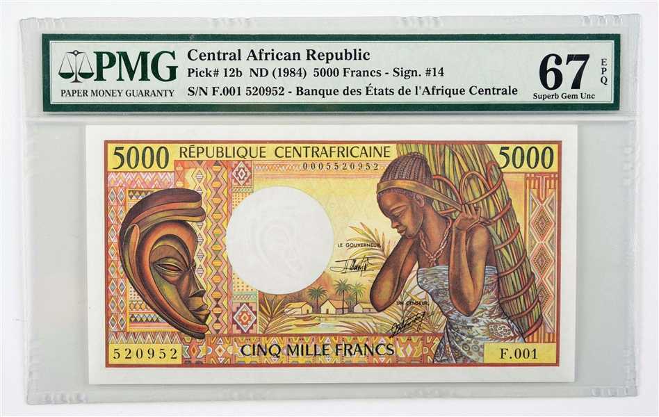 LOT OF PAPER CURRENCY FROM CENTRAL AFRICA AND CAPE VERDE.