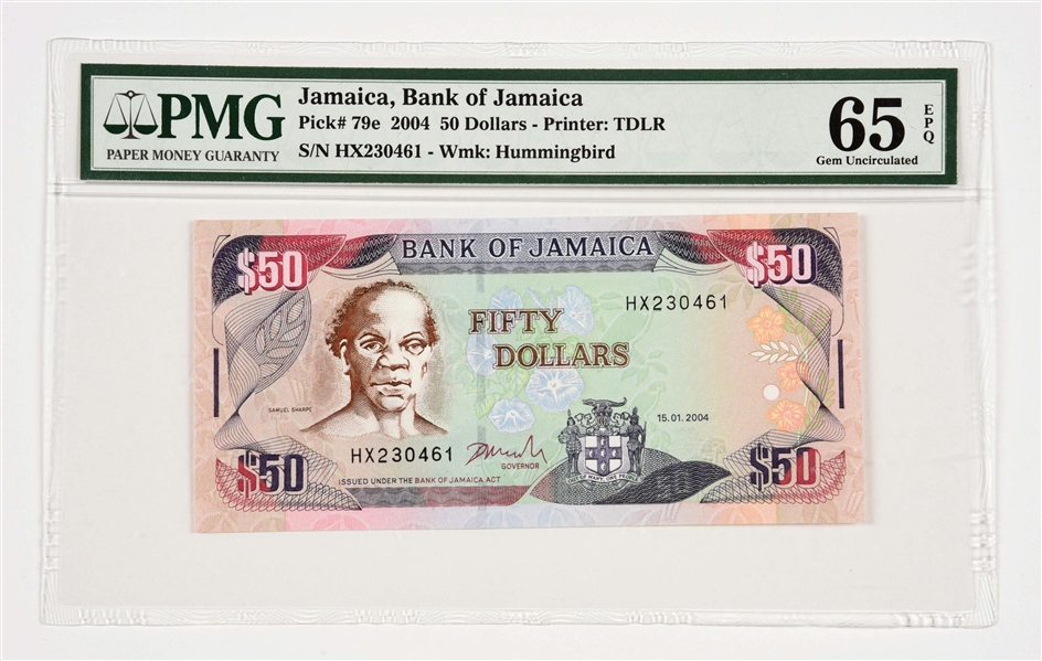 JAMAICA AND HAITI PAPER CURRENCY LOT.