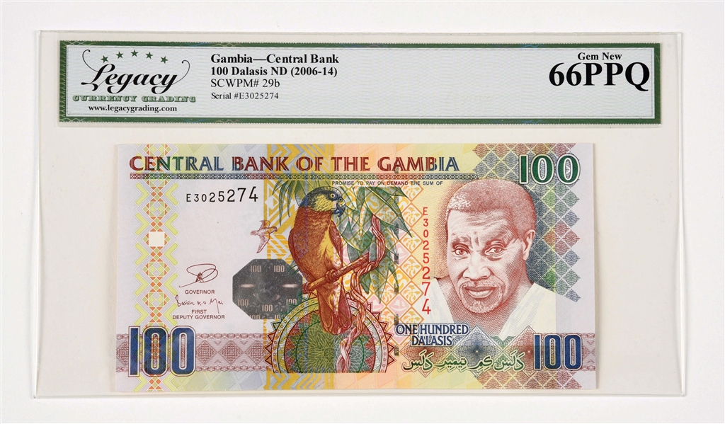 LOT OF PAPER CURRENCY FROM CONGO AND GAMBIA.