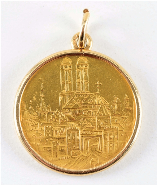 1972 MUNICH OLYMPICS GOLD COIN.