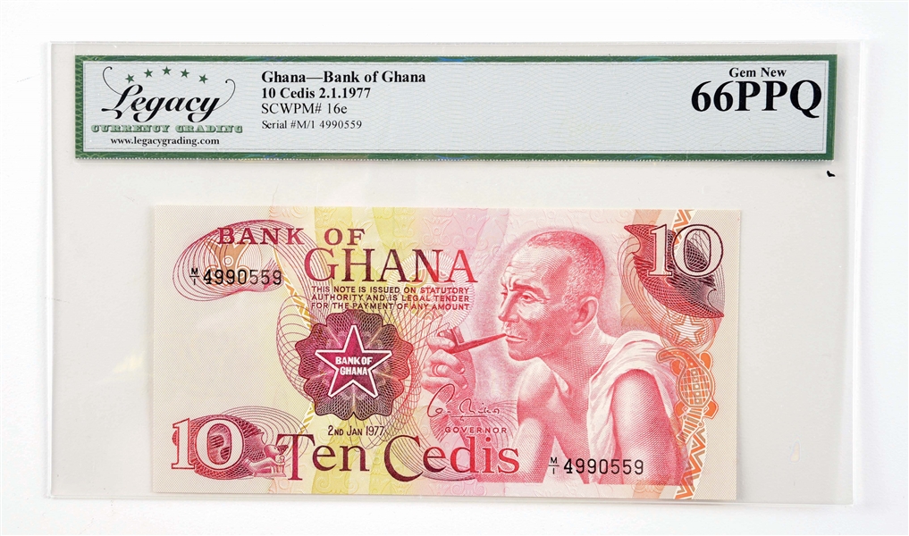LOT OF PAPER CURRENCY FROM UGANDA AND GHANA.