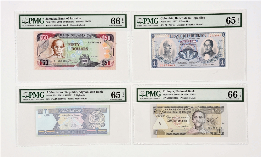 LARGE LOT OF PAPER CURRENCY FROM VARIOUS COUNTRIES.