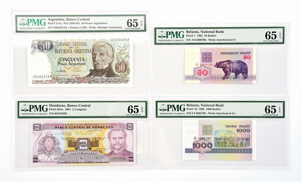LARGE LOT OF INTERNATIONAL PAPER CURRENCY.