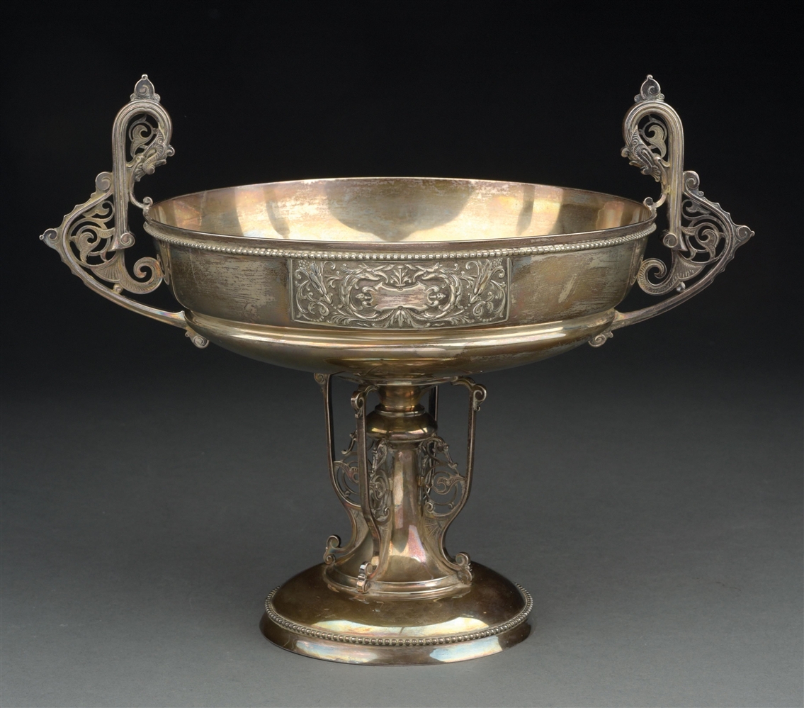 A TIFFANY STERLING COMPOTE. 