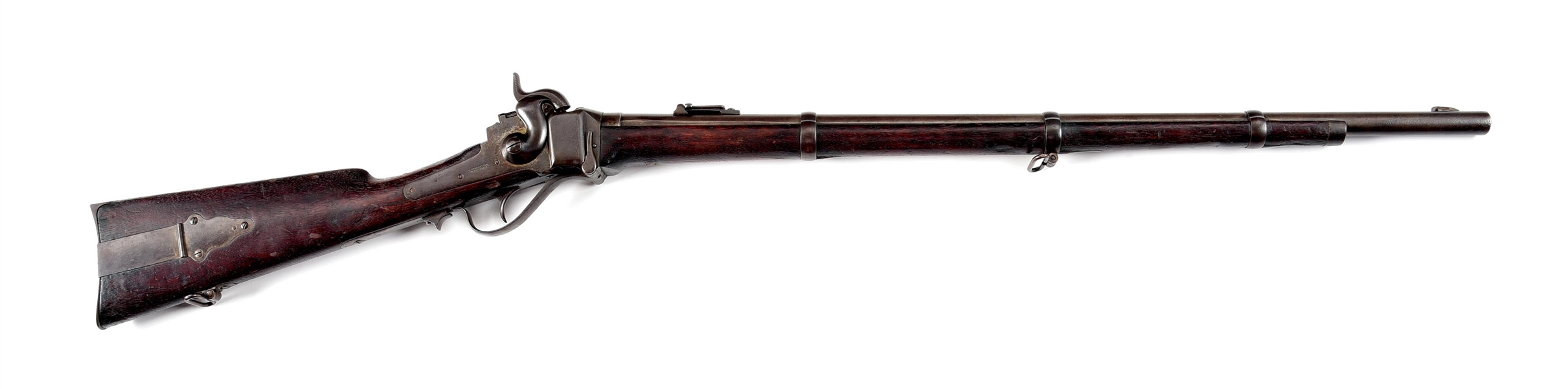 (A) SHARPS NEW MODEL 1863 SINGLE SHOT RIFLE.
