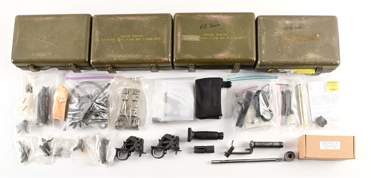 LOT OF AR-15 AND M14 SMALL PARTS.
