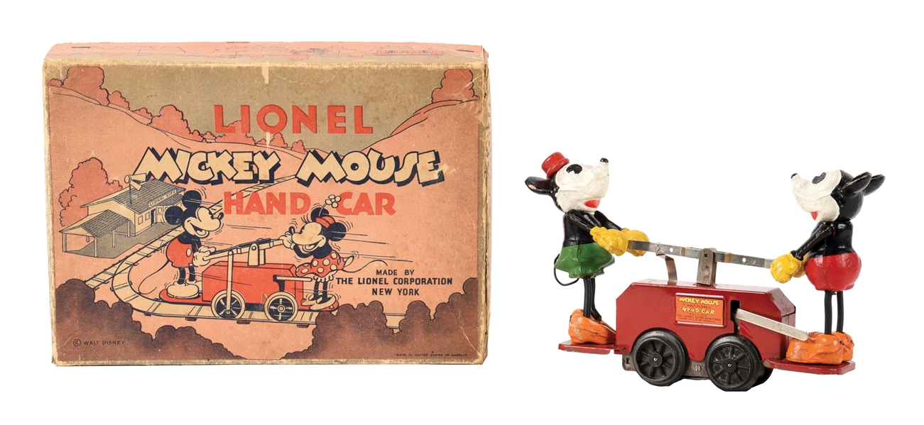 LIONEL MICKEY MOUSE HAND CAR.