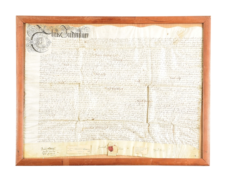 1692 DATED INDENTURE WITH SEAL.