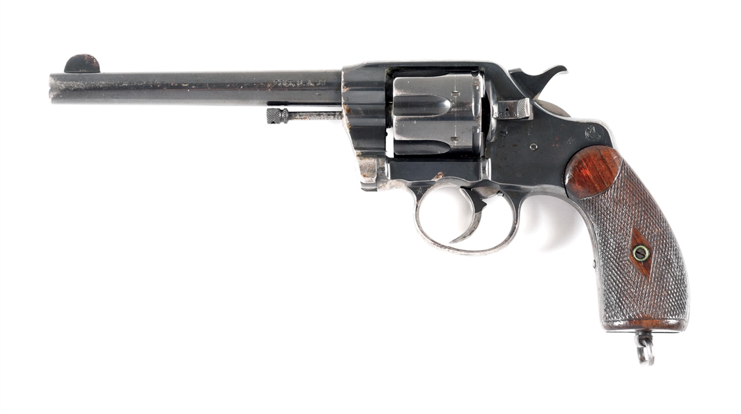 (C) COLT MODEL 1905 USMC MARKED DOUBLE ACTION REVOLVER.