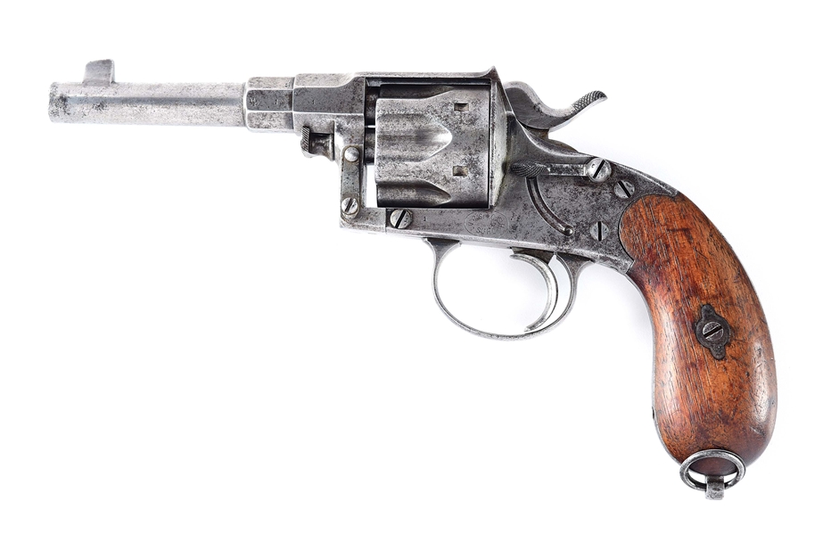 (A) SUHL CONSORTIUM REICHSREVOLVER M1883 WITH SERIAL NUMBER 1. 