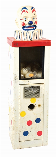 25¢ CLOWN VENDING GUMBALL MACHINE.