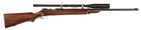(C) WINCHESTER MODEL 52A BOLT ACTION RIFLE WITH SCOPE.