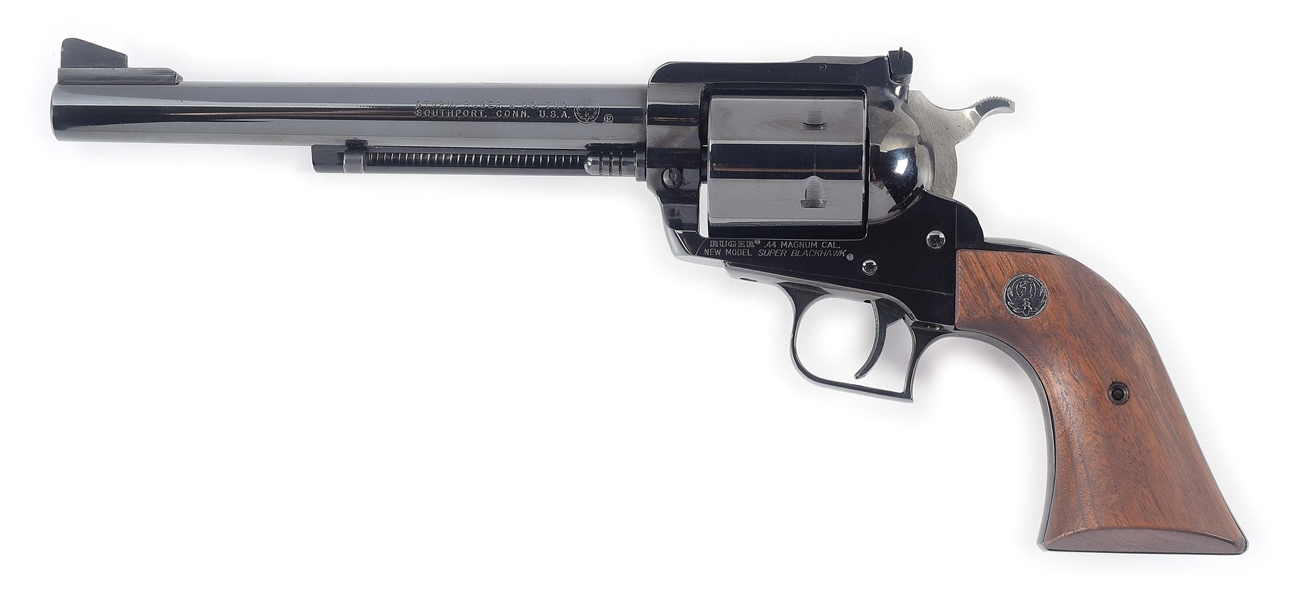 (M) RUGER NEW MODEL SUPER BLACKHAWK REVOLVER IN .44 MAGNUM. 