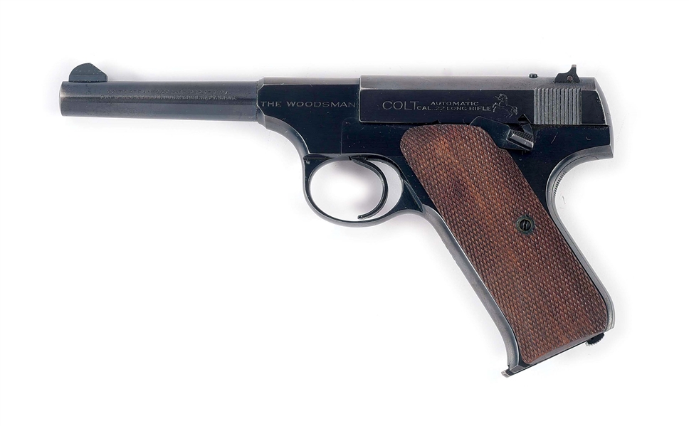 (C) PRE-WAR COLT WOODSMAN .22 LR SEMI-AUTOMATIC PISTOL (1935).