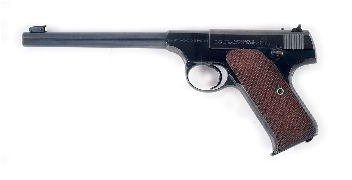 (C) PRE-WAR COLT WOODSMAN .22 LR SEMI-AUTOAMTIC PISTOL (1940).