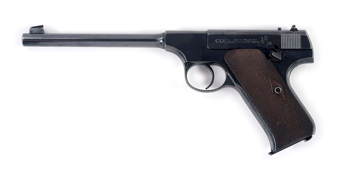 (C) VERY NICE PRE-WAR COLT WOODSMAN .22 LR SEMI-AUTOMATIC PISTOL (1922).