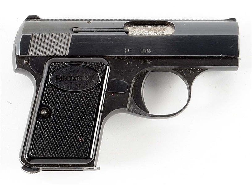 (C) BROWNING MODEL .25 AUTOMATIC "BABY" SEMI-AUTOMATIC PISTOL WITH BOX.
