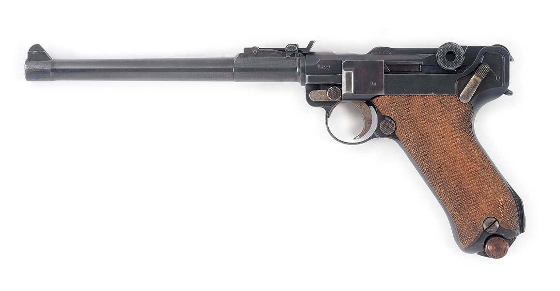 (C) GERMAN WWI DWM "1918" DATE LP.08 SEMI-AUTOMATIC PISTOL.