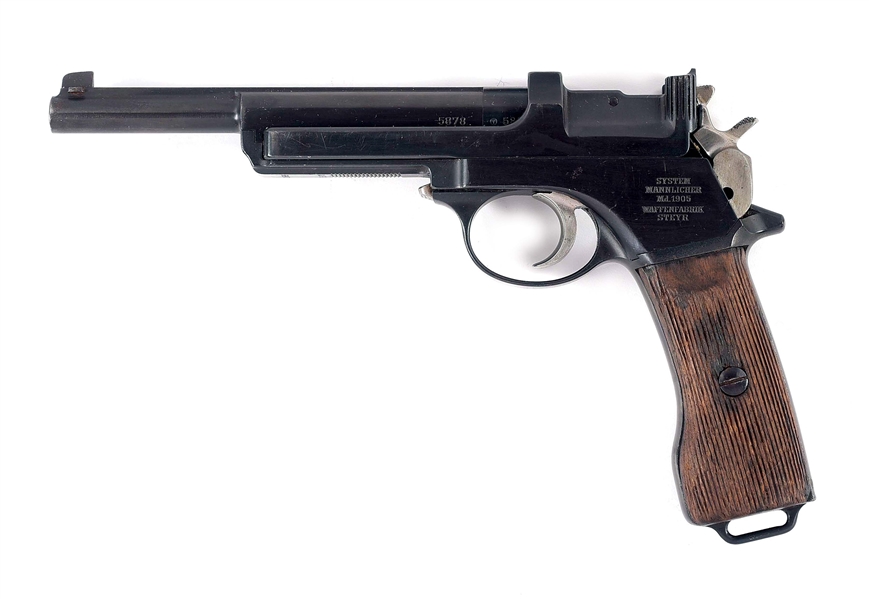 (C) ARGENTINE CONTRACT STEYR-MANNLICHER MODEL 1905 SEMI-AUTOMATIC PISTOL.