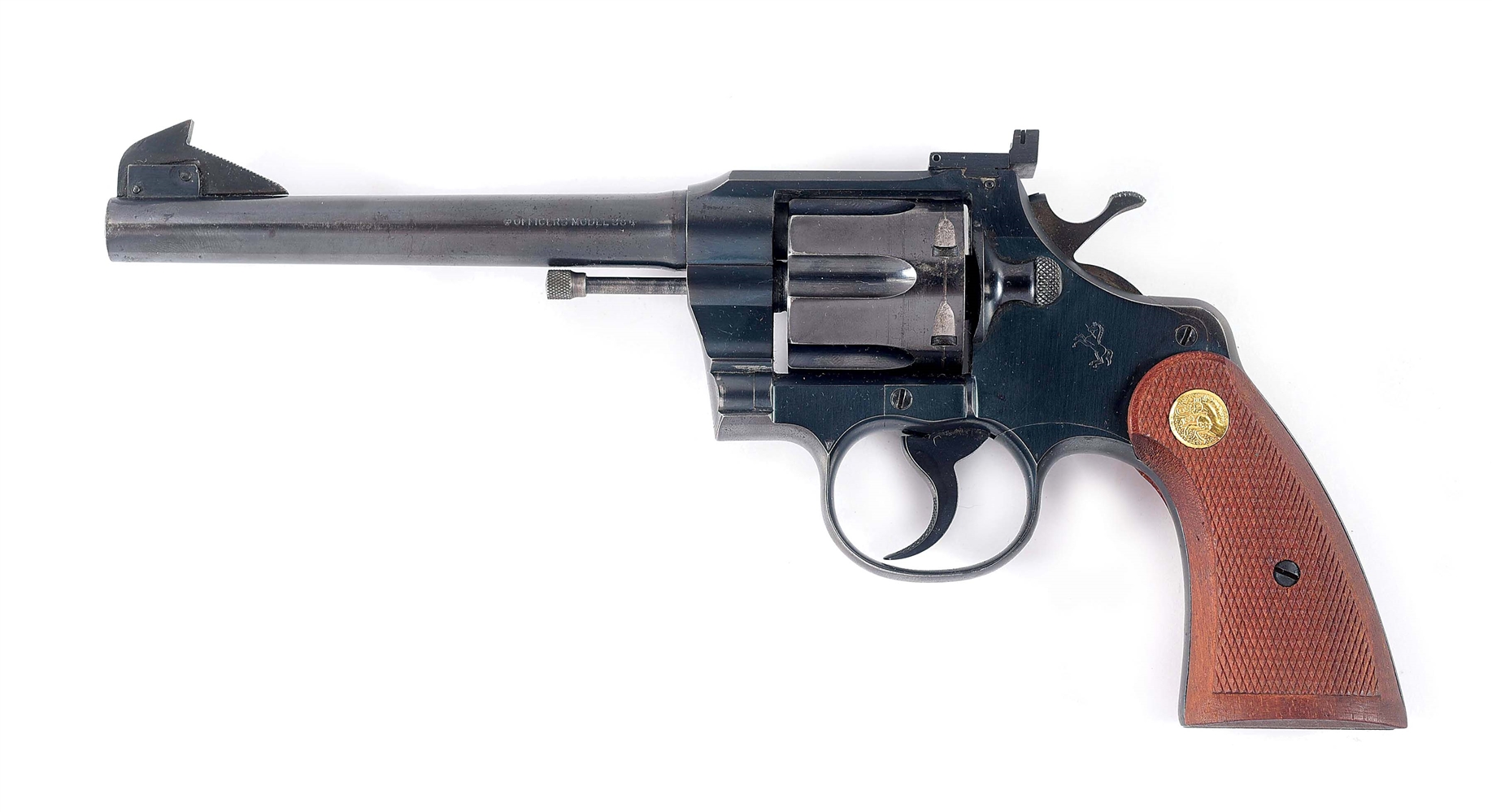 (C) COLT OFFICERS MODEL .38 SPECIAL DOUBLE ACTION REVOLVER (1950).