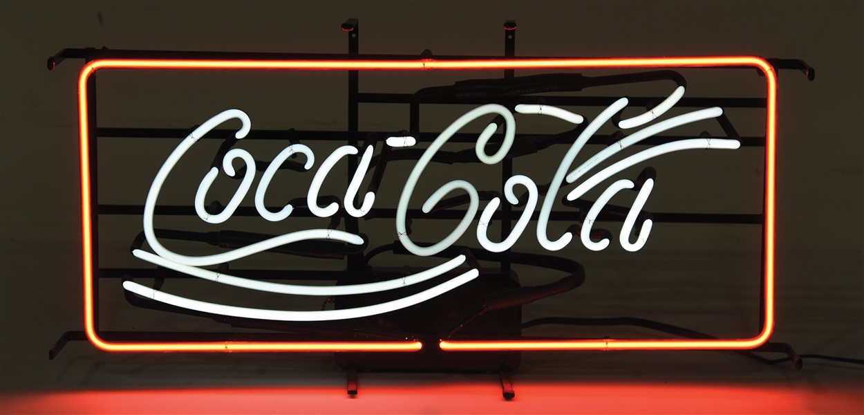 COCA-COLA SCRIPT NEON SIGN.