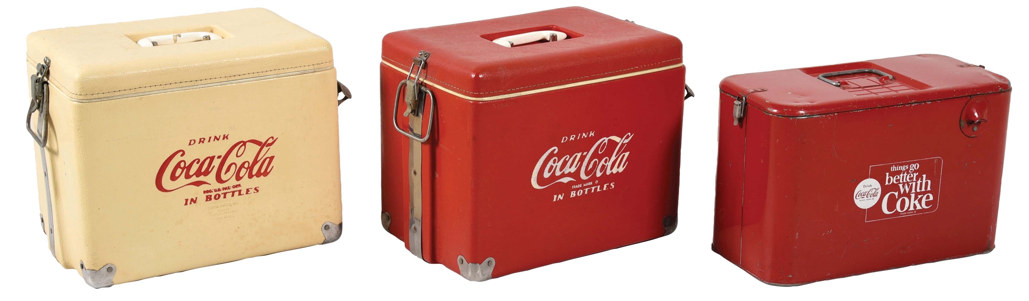 LOT OF 3: COCA-COLA LUNCH COOLERS.